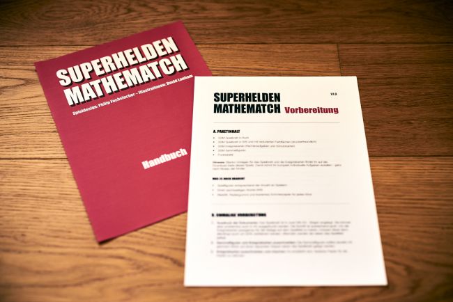 Auszug des Begleitheftchens mit Spielanleitung, Vorbereitung etc.